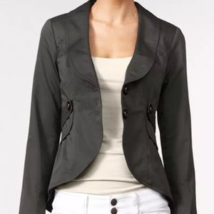 NEW CAbi Gray Work It Jacket Style Blazer Sz 12
